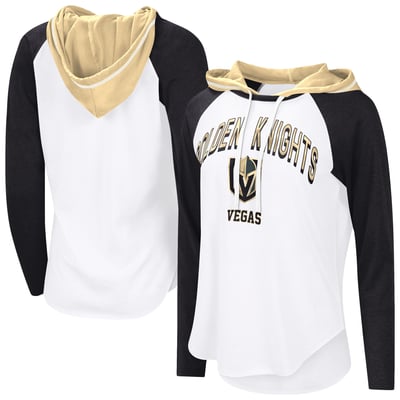  Vegas Golden Knights G-III 4Her by Carl Banks Women's VIP Raglan Long Sleeve Hoodie T-Shirt - White